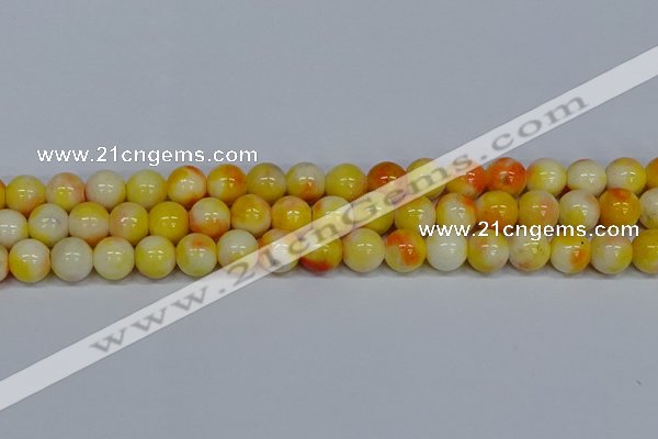 CMJ509 15.5 inches 12mm round rainbow jade beads wholesale