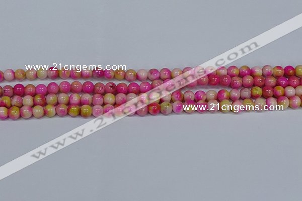 CMJ513 15.5 inches 6mm round rainbow jade beads wholesale