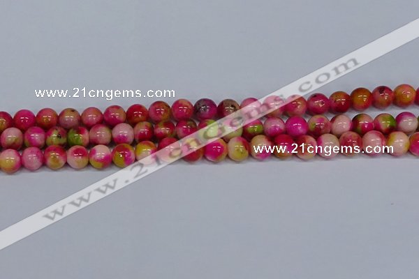 CMJ515 15.5 inches 10mm round rainbow jade beads wholesale