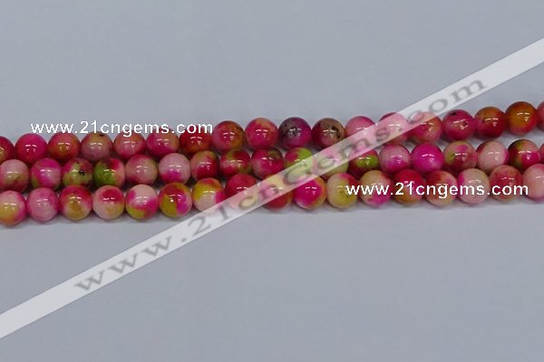 CMJ516 15.5 inches 12mm round rainbow jade beads wholesale