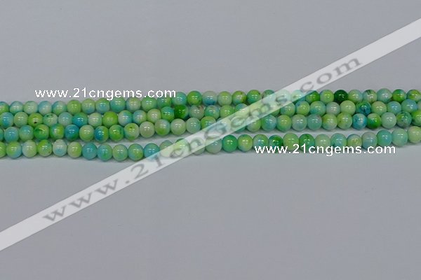 CMJ520 15.5 inches 6mm round rainbow jade beads wholesale