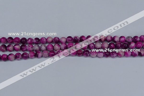 CMJ528 15.5 inches 8mm round rainbow jade beads wholesale