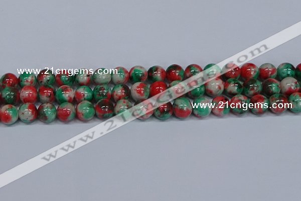 CMJ537 15.5 inches 12mm round rainbow jade beads wholesale