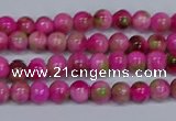 CMJ547 15.5 inches 4mm round rainbow jade beads wholesale