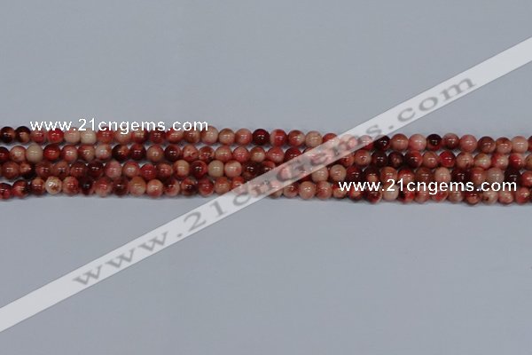 CMJ554 15.5 inches 4mm round rainbow jade beads wholesale