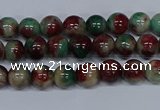 CMJ568 15.5 inches 4mm round rainbow jade beads wholesale
