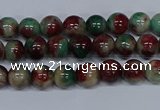 CMJ568 15.5 inches 4mm round rainbow jade beads wholesale