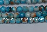 CMJ575 15.5 inches 4mm round rainbow jade beads wholesale