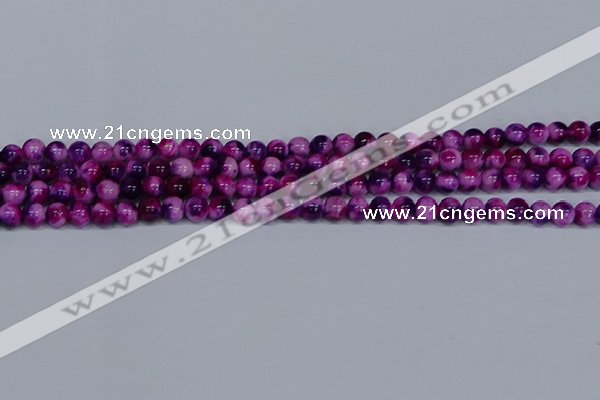 CMJ583 15.5 inches 6mm round rainbow jade beads wholesale