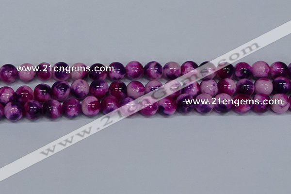 CMJ586 15.5 inches 12mm round rainbow jade beads wholesale