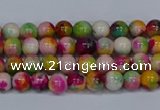 CMJ589 15.5 inches 4mm round rainbow jade beads wholesale