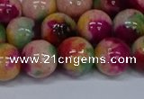 CMJ593 15.5 inches 12mm round rainbow jade beads wholesale