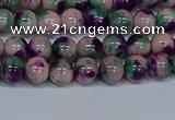 CMJ597 15.5 inches 6mm round rainbow jade beads wholesale