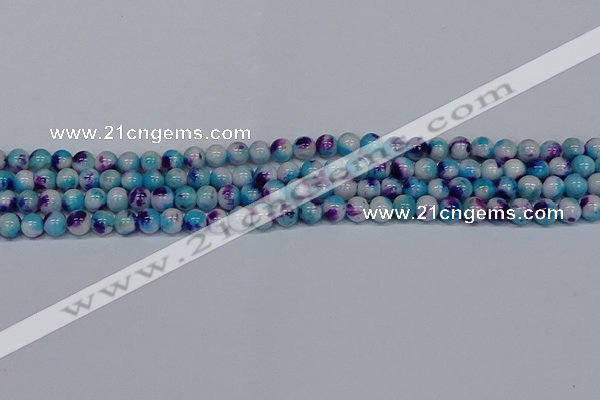 CMJ611 15.5 inches 6mm round rainbow jade beads wholesale