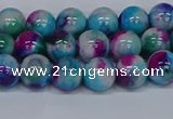 CMJ612 15.5 inches 8mm round rainbow jade beads wholesale