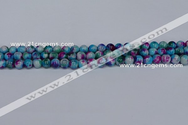 CMJ612 15.5 inches 8mm round rainbow jade beads wholesale