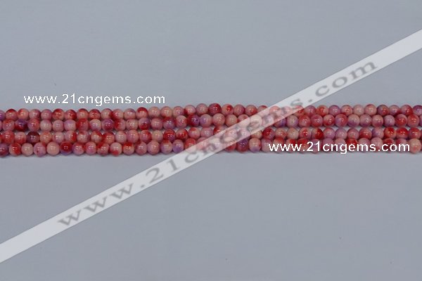 CMJ617 15.5 inches 4mm round rainbow jade beads wholesale