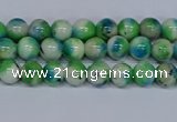 CMJ624 15.5 inches 4mm round rainbow jade beads wholesale