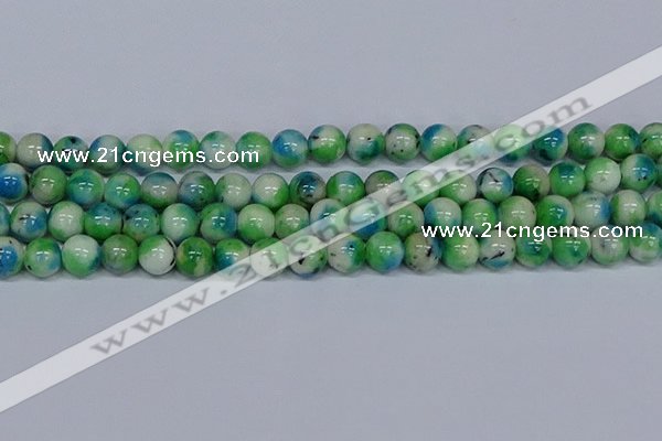 CMJ628 15.5 inches 12mm round rainbow jade beads wholesale