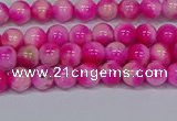 CMJ638 15.5 inches 4mm round rainbow jade beads wholesale