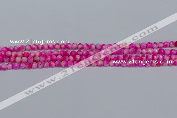 CMJ638 15.5 inches 4mm round rainbow jade beads wholesale