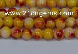 CMJ646 15.5 inches 6mm round rainbow jade beads wholesale