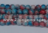 CMJ659 15.5 inches 4mm round rainbow jade beads wholesale