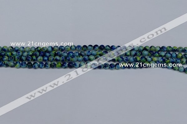 CMJ666 15.5 inches 4mm round rainbow jade beads wholesale