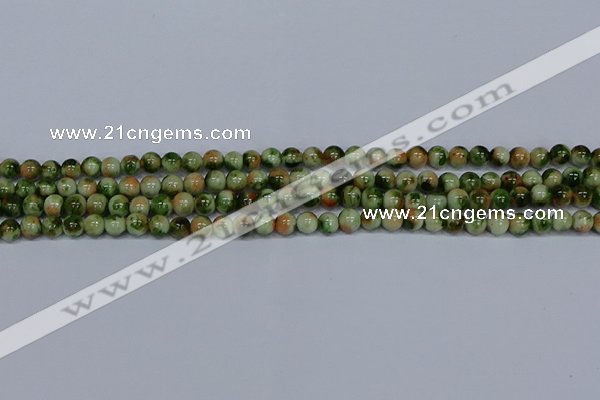 CMJ674 15.5 inches 6mm round rainbow jade beads wholesale