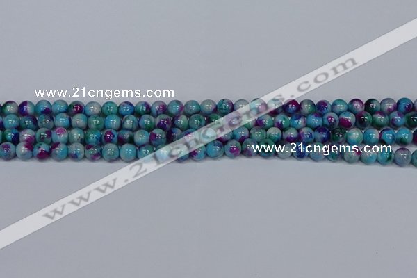 CMJ688 15.5 inches 6mm round rainbow jade beads wholesale