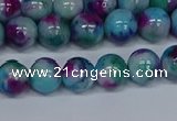 CMJ689 15.5 inches 8mm round rainbow jade beads wholesale