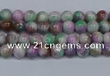 CMJ715 15.5 inches 4mm round rainbow jade beads wholesale