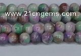 CMJ716 15.5 inches 6mm round rainbow jade beads wholesale