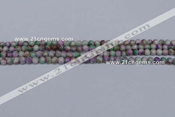 CMJ716 15.5 inches 6mm round rainbow jade beads wholesale