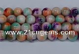 CMJ722 15.5 inches 4mm round rainbow jade beads wholesale