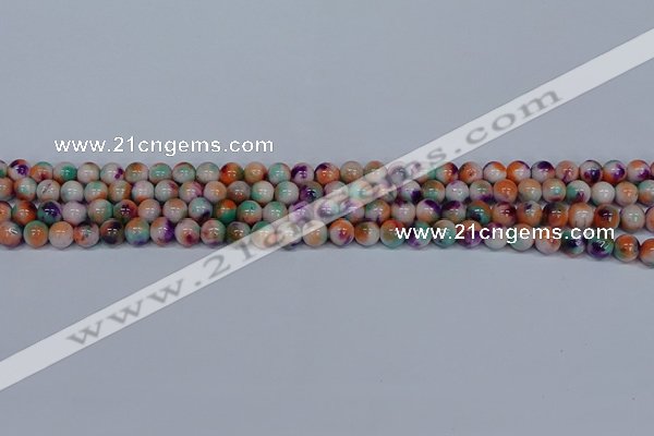 CMJ723 15.5 inches 6mm round rainbow jade beads wholesale