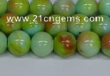 CMJ739 15.5 inches 10mm round rainbow jade beads wholesale