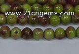 CMJ744 15.5 inches 6mm round rainbow jade beads wholesale