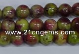 CMJ745 15.5 inches 8mm round rainbow jade beads wholesale