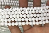 CMJ801 15.5 inches 6mm round matte Mashan jade beads wholesale