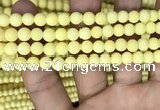 CMJ806 15.5 inches 6mm round matte Mashan jade beads wholesale