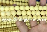 CMJ808 15.5 inches 10mm round matte Mashan jade beads wholesale