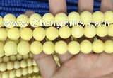 CMJ809 15.5 inches 12mm round matte Mashan jade beads wholesale