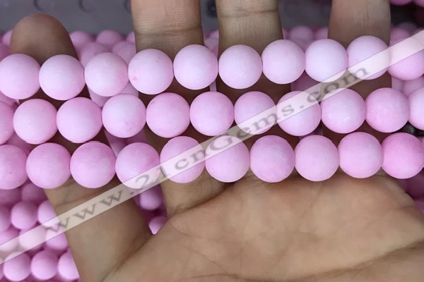 CMJ813 15.5 inches 10mm round matte Mashan jade beads wholesale