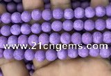 CMJ818 15.5 inches 10mm round matte Mashan jade beads wholesale