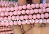 CMJ822 15.5 inches 8mm round matte Mashan jade beads wholesale