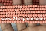 CMJ825 15.5 inches 4mm round matte Mashan jade beads wholesale