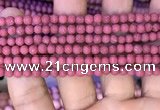 CMJ830 15.5 inches 4mm round matte Mashan jade beads wholesale