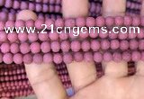 CMJ831 15.5 inches 6mm round matte Mashan jade beads wholesale