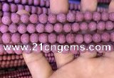 CMJ832 15.5 inches 8mm round matte Mashan jade beads wholesale